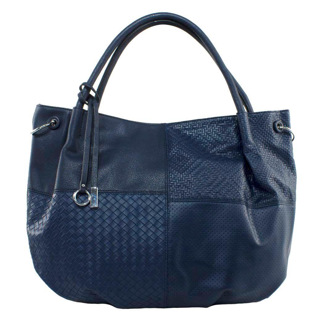 Cartera Patchwork Azul-0