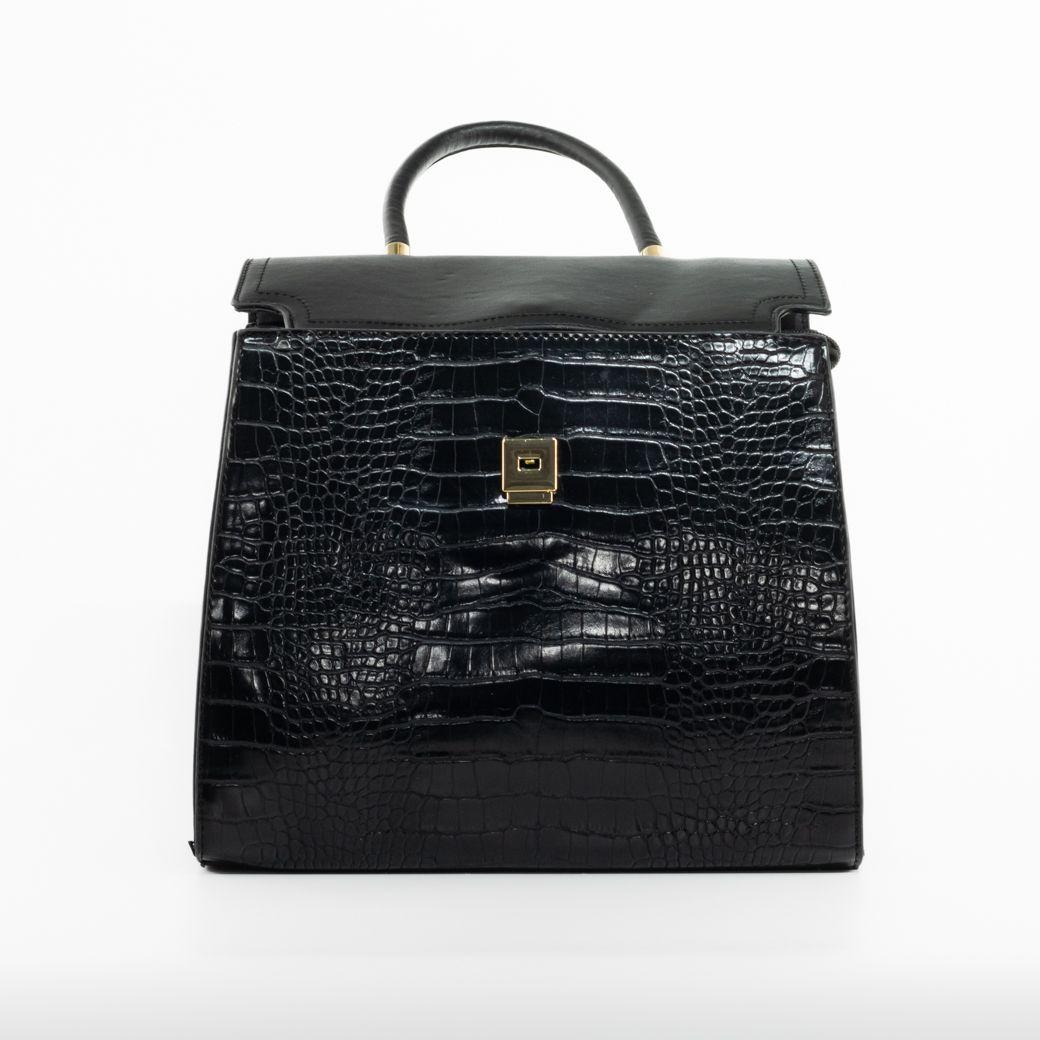 Cartera rigida coco Negro-3