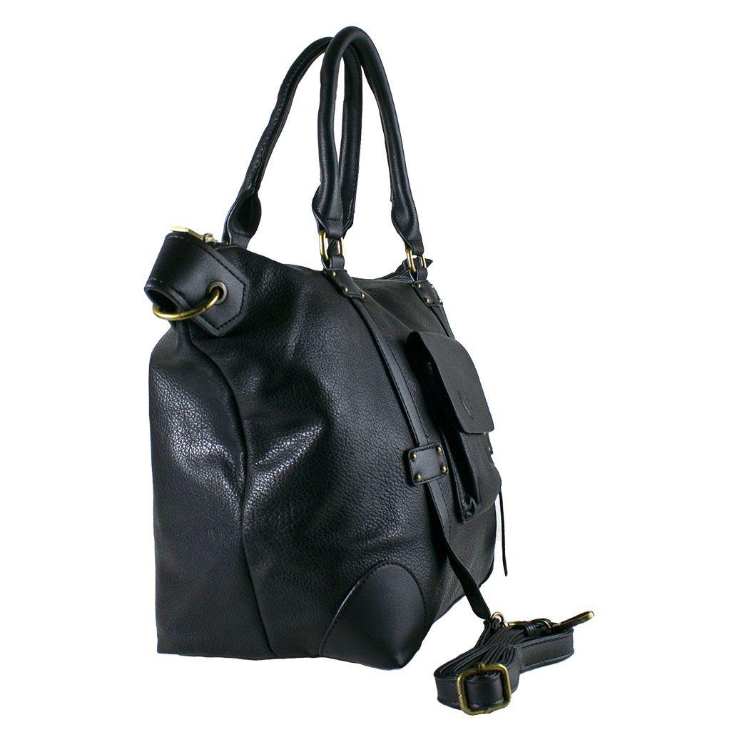 Cartera 2 Manilla Bolsillo Tapa Negro-1