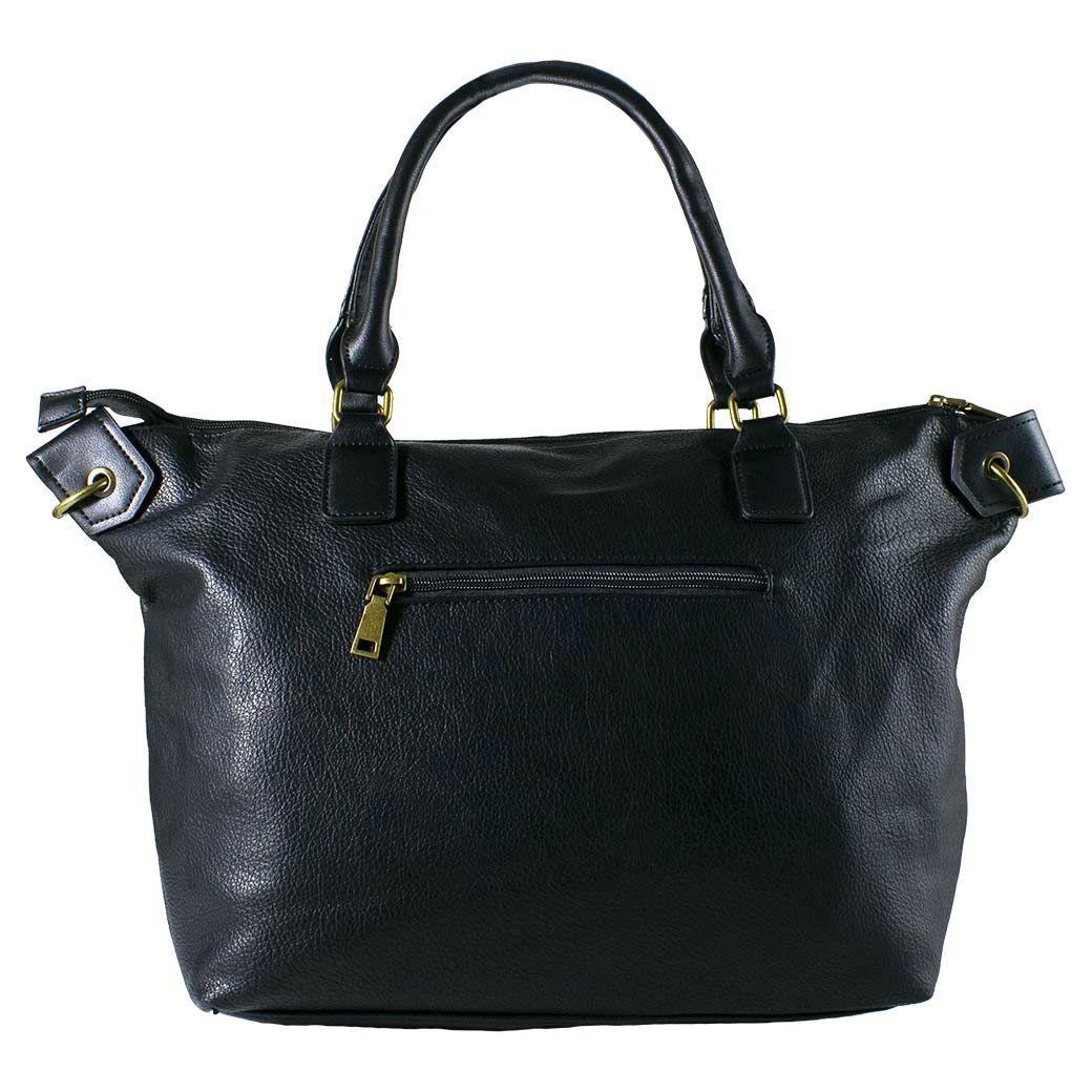 Cartera 2 Manilla Bolsillo Tapa Negro-2