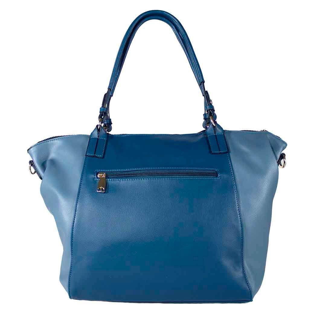 Cartera Trapecio Bimaterial Jeans-2