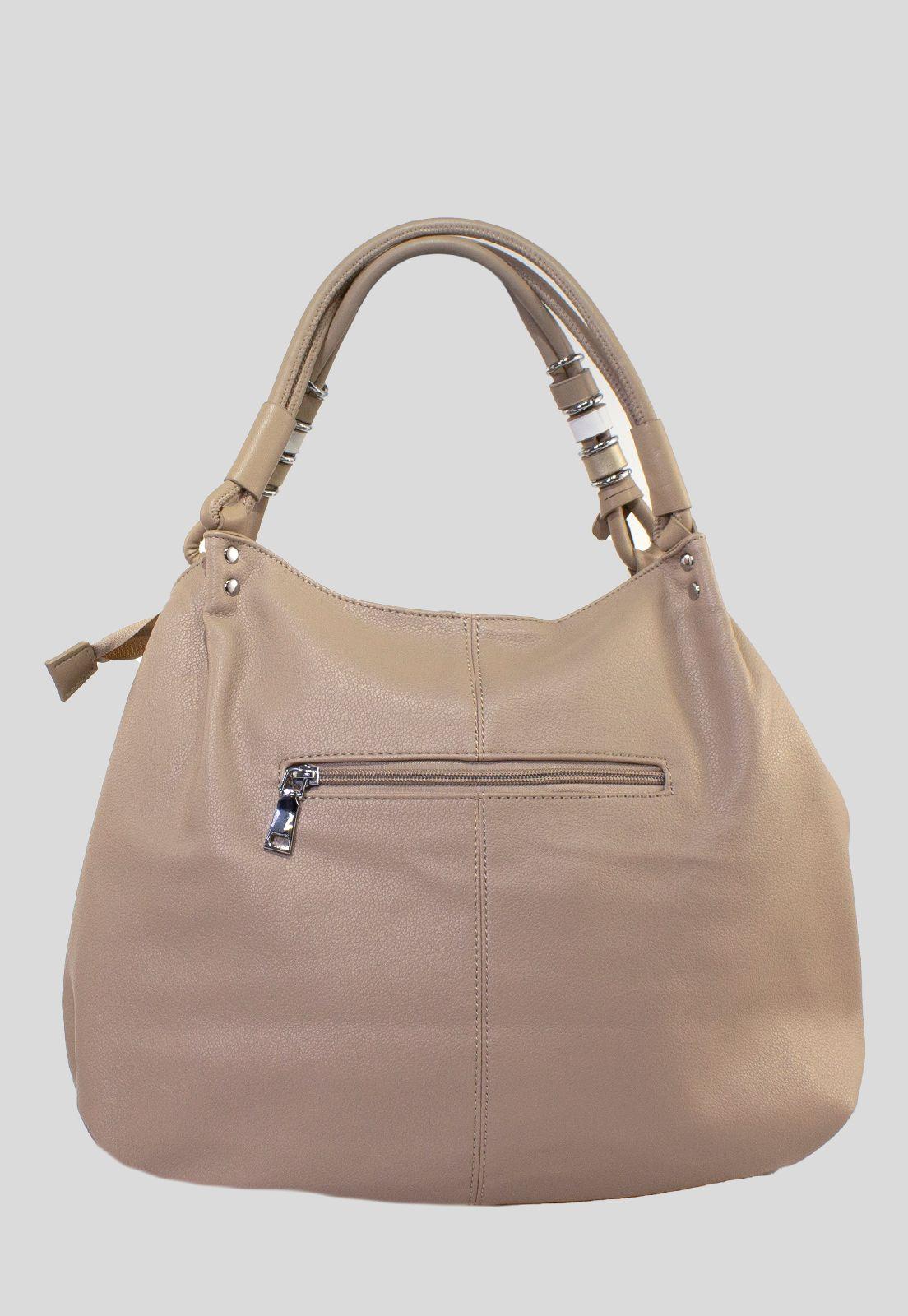 Cartera Con Tubos Manilla Taupe-2