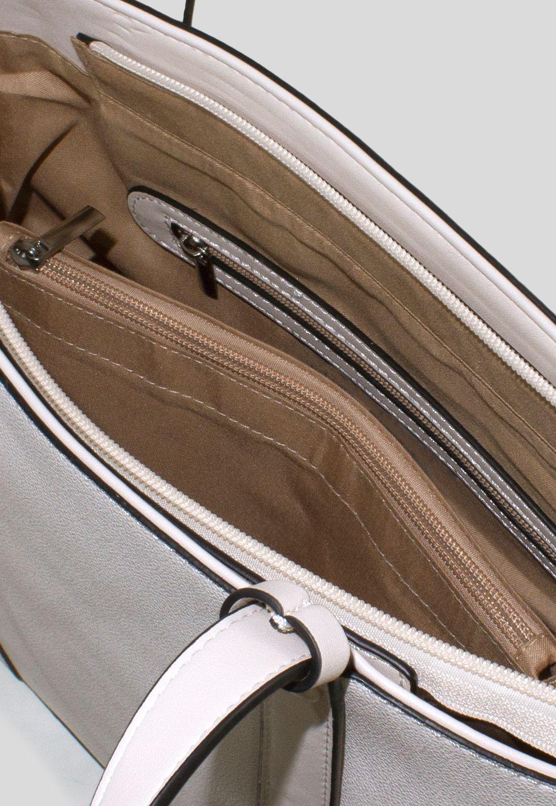 Cartera Correa Y Argolla Beige-3