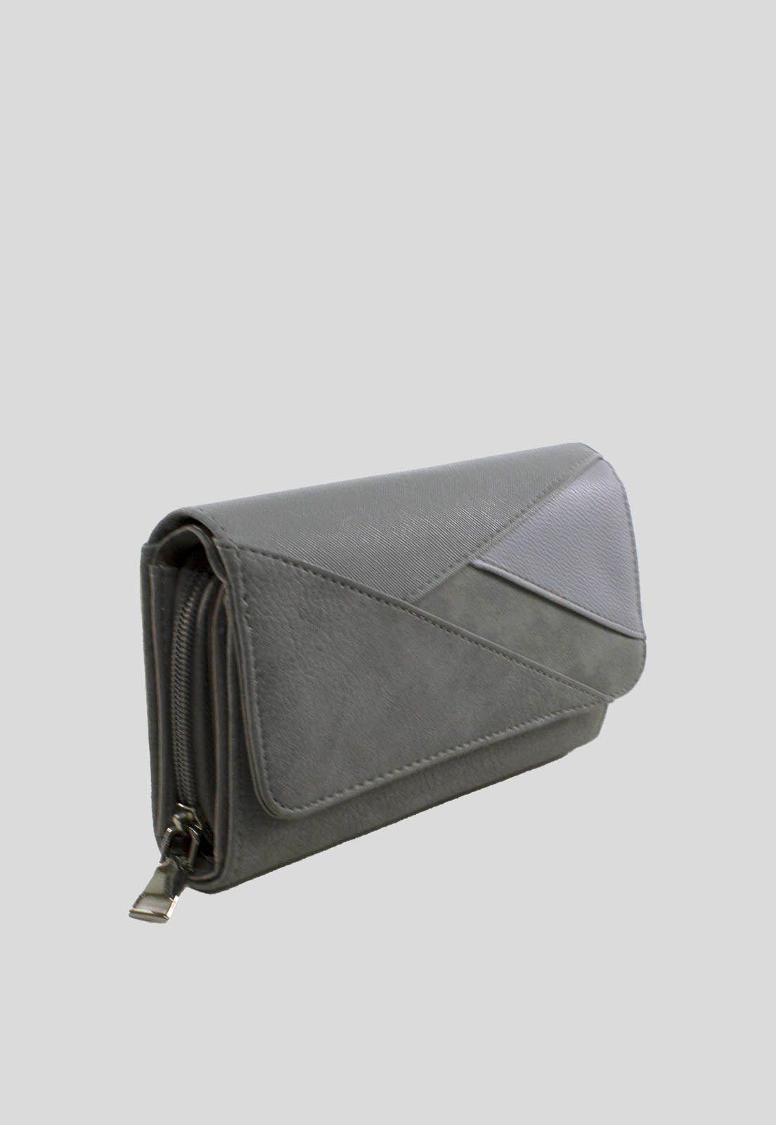 Billetera Patchwork Gris-1
