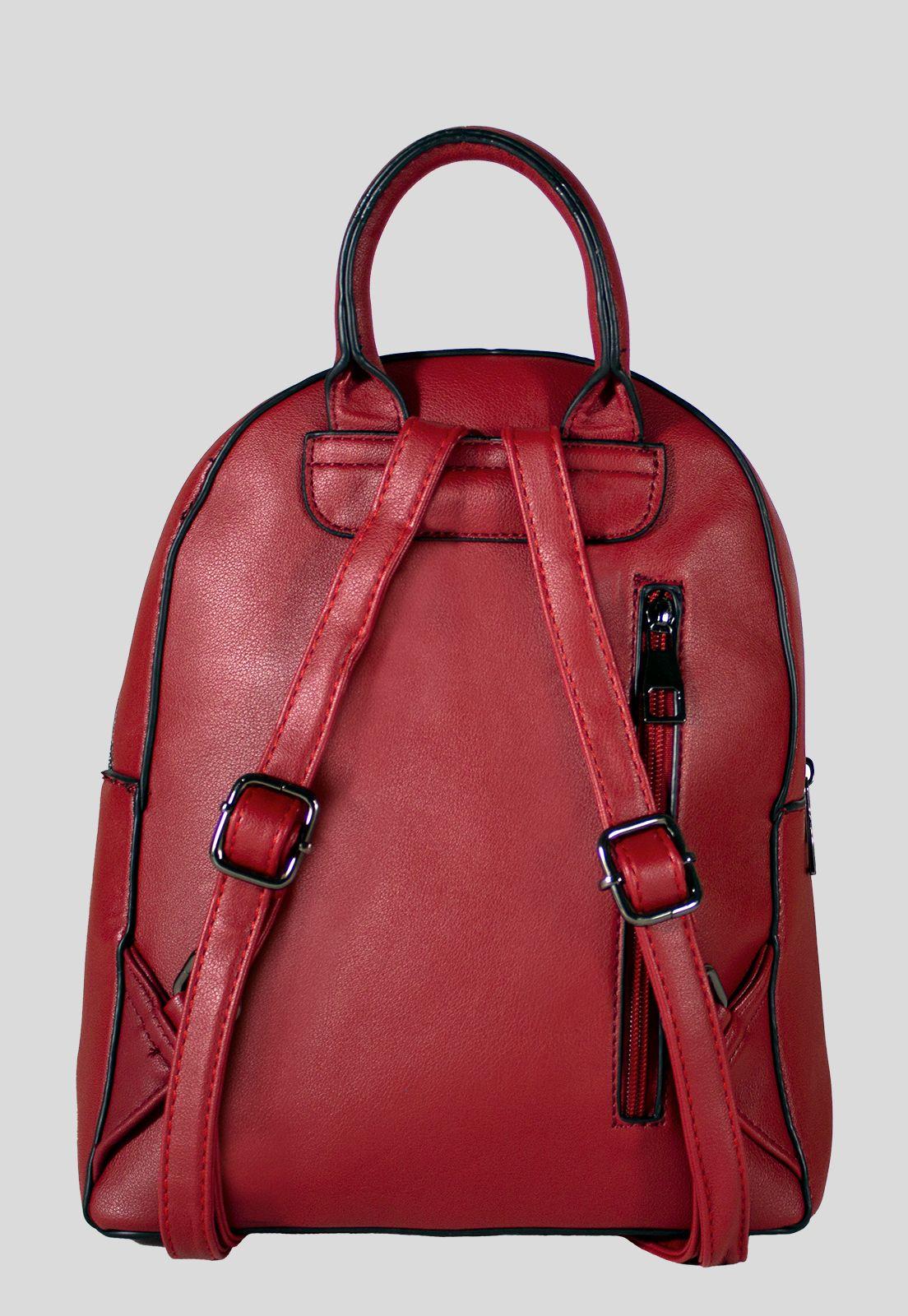Mochila Rigida 2 Cierres Burdeo-2