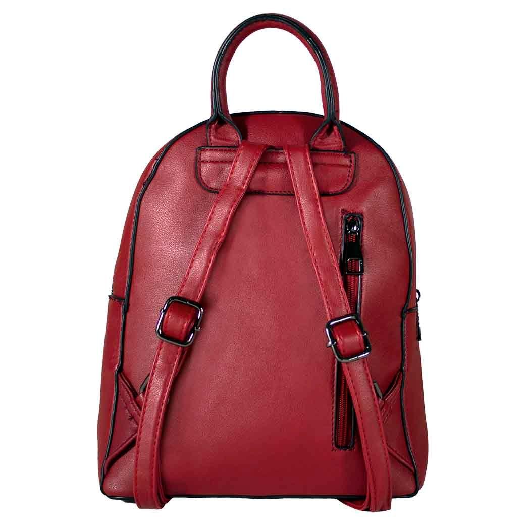 Mochila Rigida 2 Cierres Burdeo-2