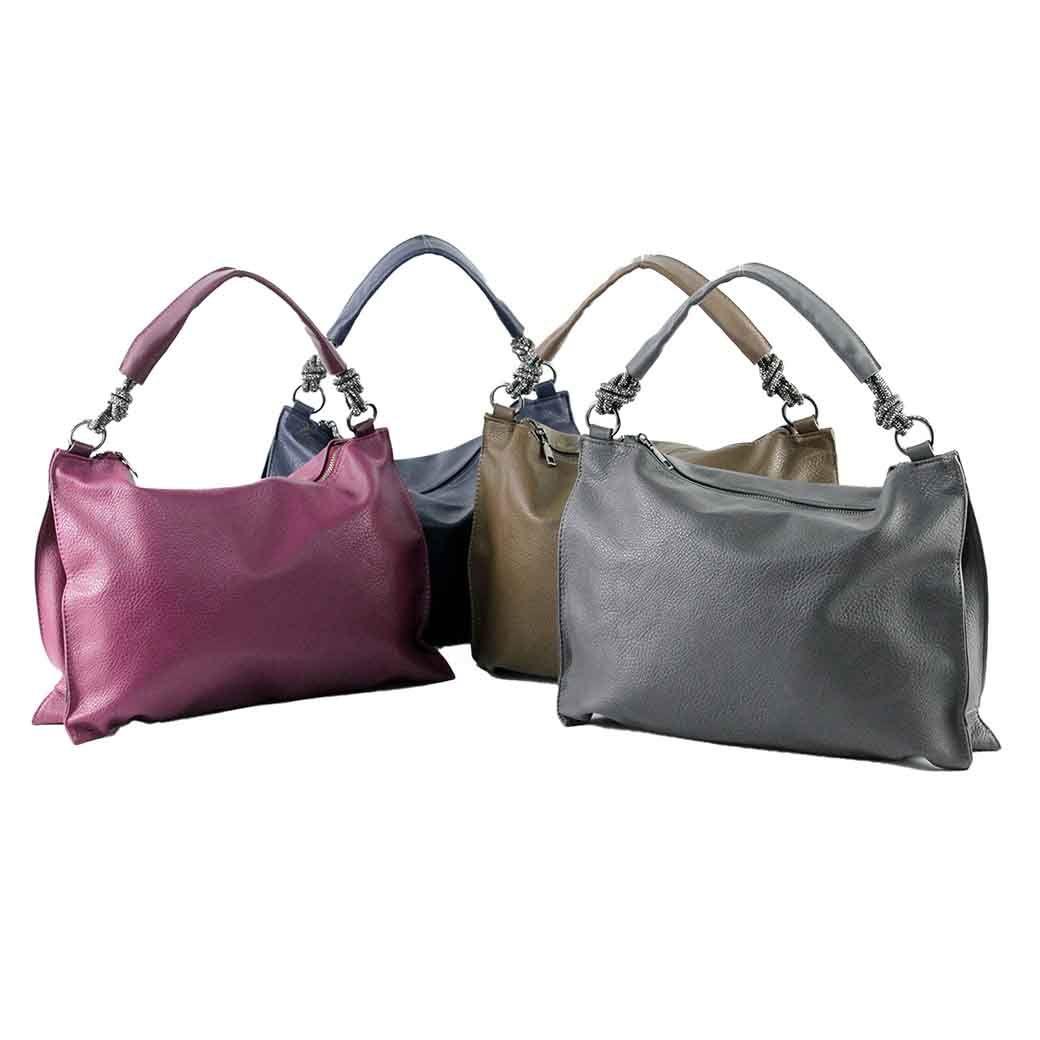 Cartera Ecocuero Porosa 524 Mujer Azul Mailea-4