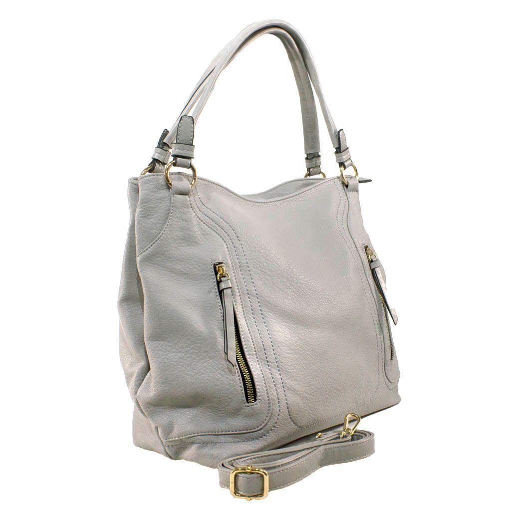 Cartera Clasica 2 Cierres Gris-1