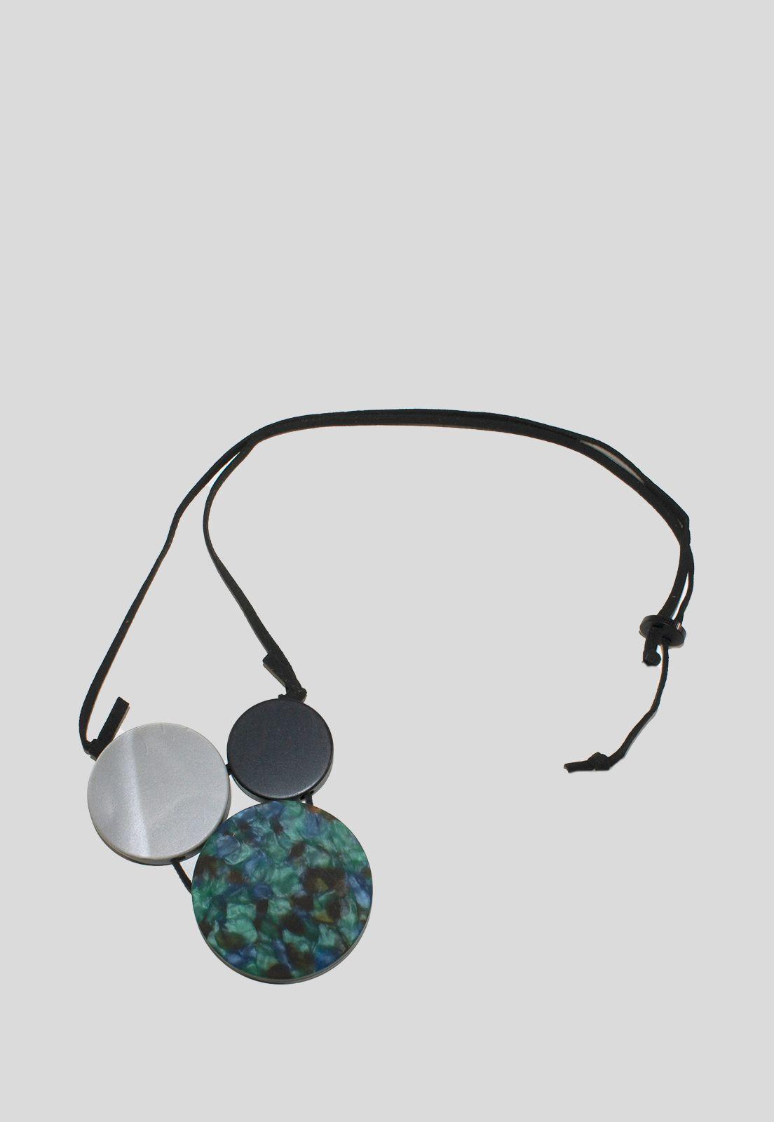 Collar 2 placas 1 ponseada Verde-2
