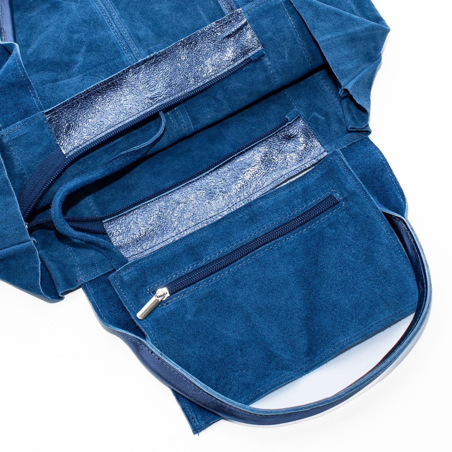 Cartera Reno con Saca Manilla Metálica Azul-2