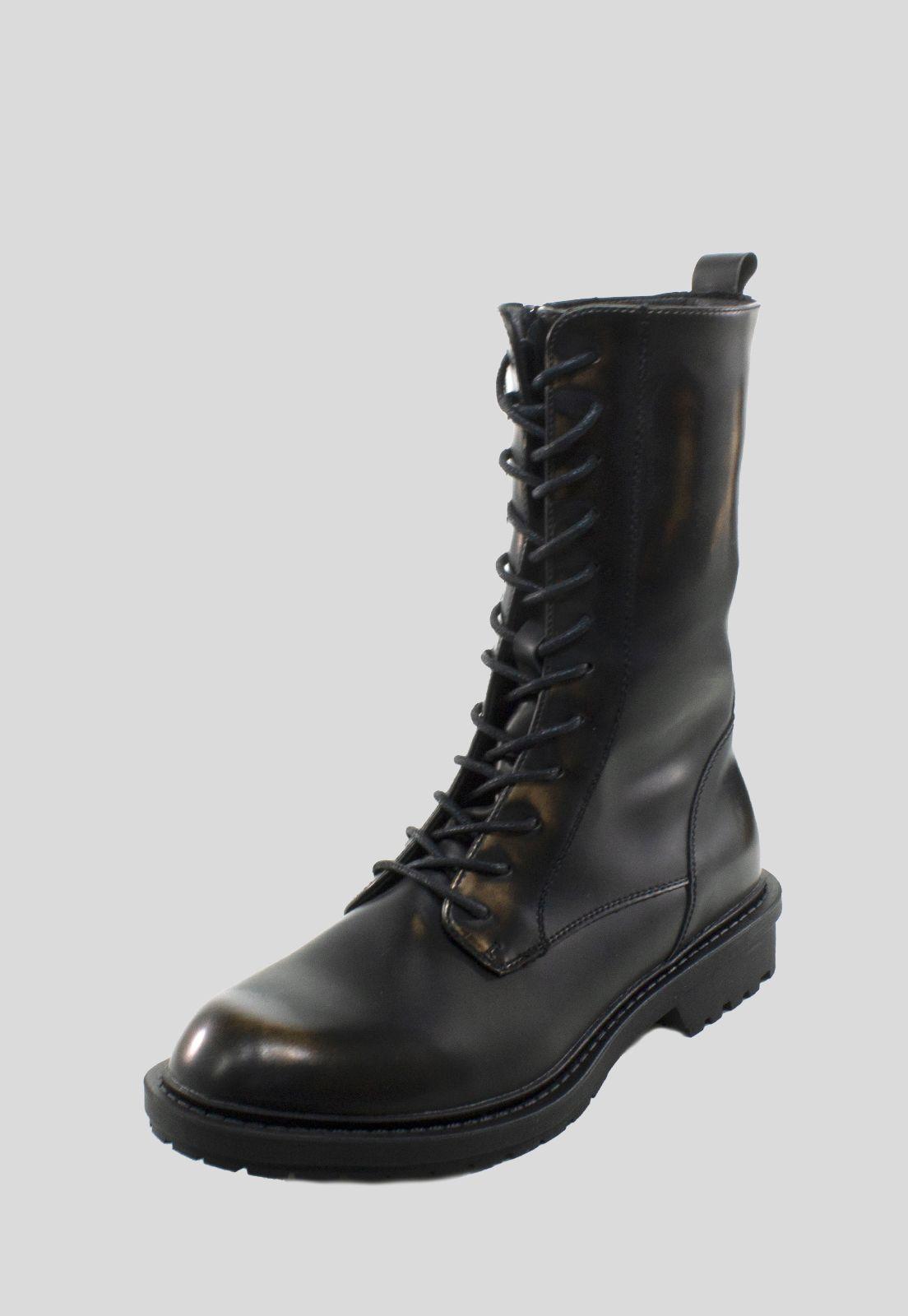 Botin cargo ponseado Negro-0