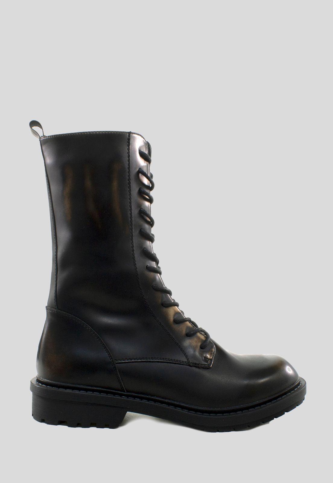 Botin cargo ponseado Negro-1
