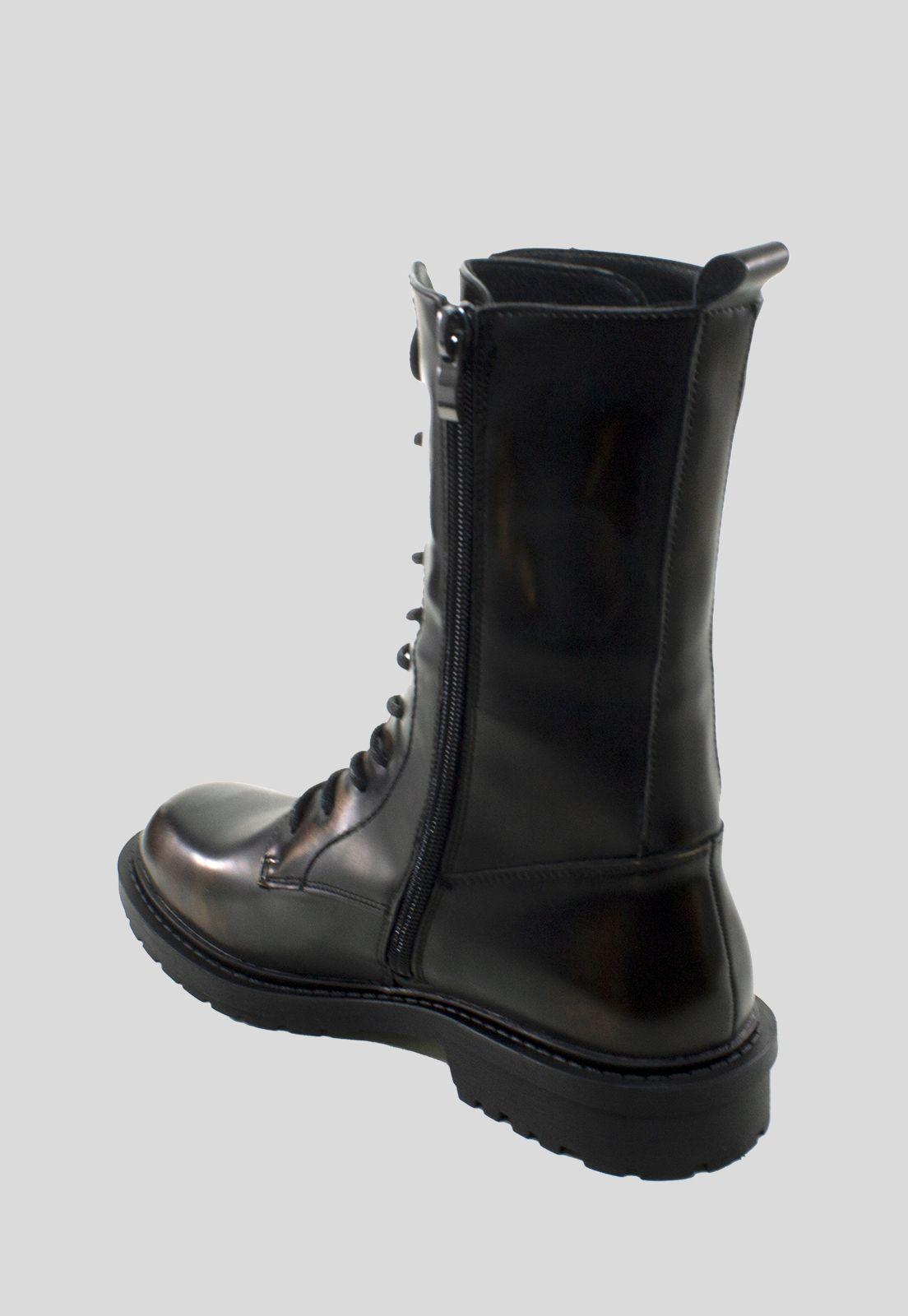Botin cargo ponseado Negro-2