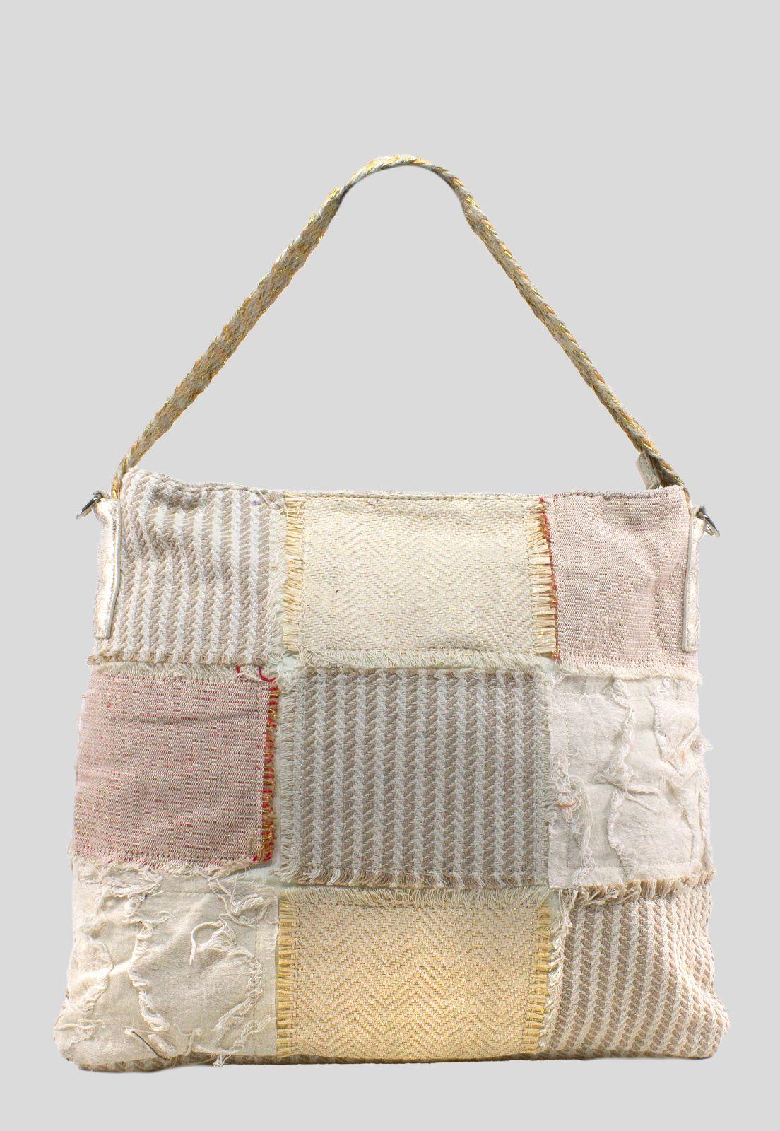 Cartera Patch Cuadrados Beige-0