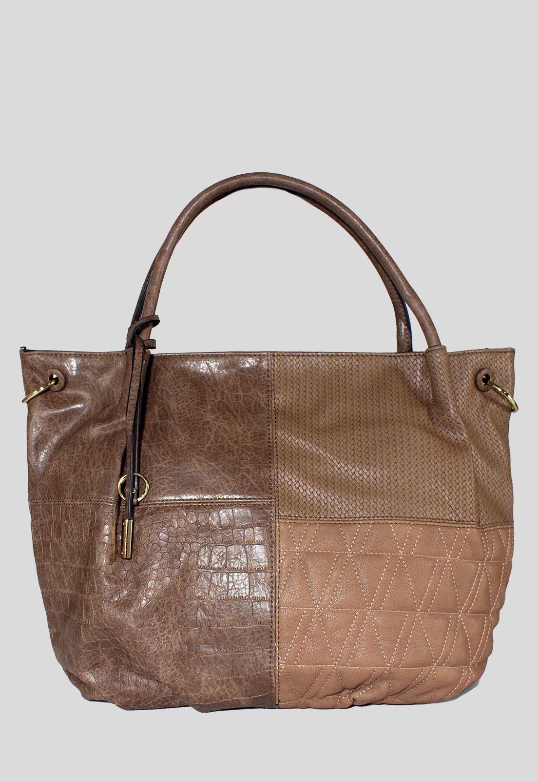 Cartera Patch 2 Manillas Khaki-0