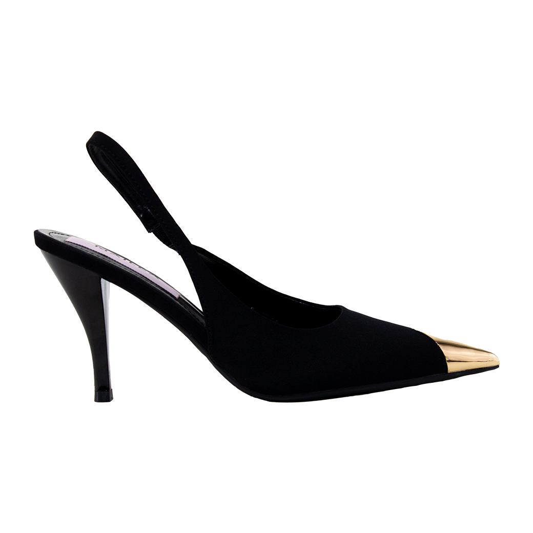 Stiletto abierto pta metal Negro-0