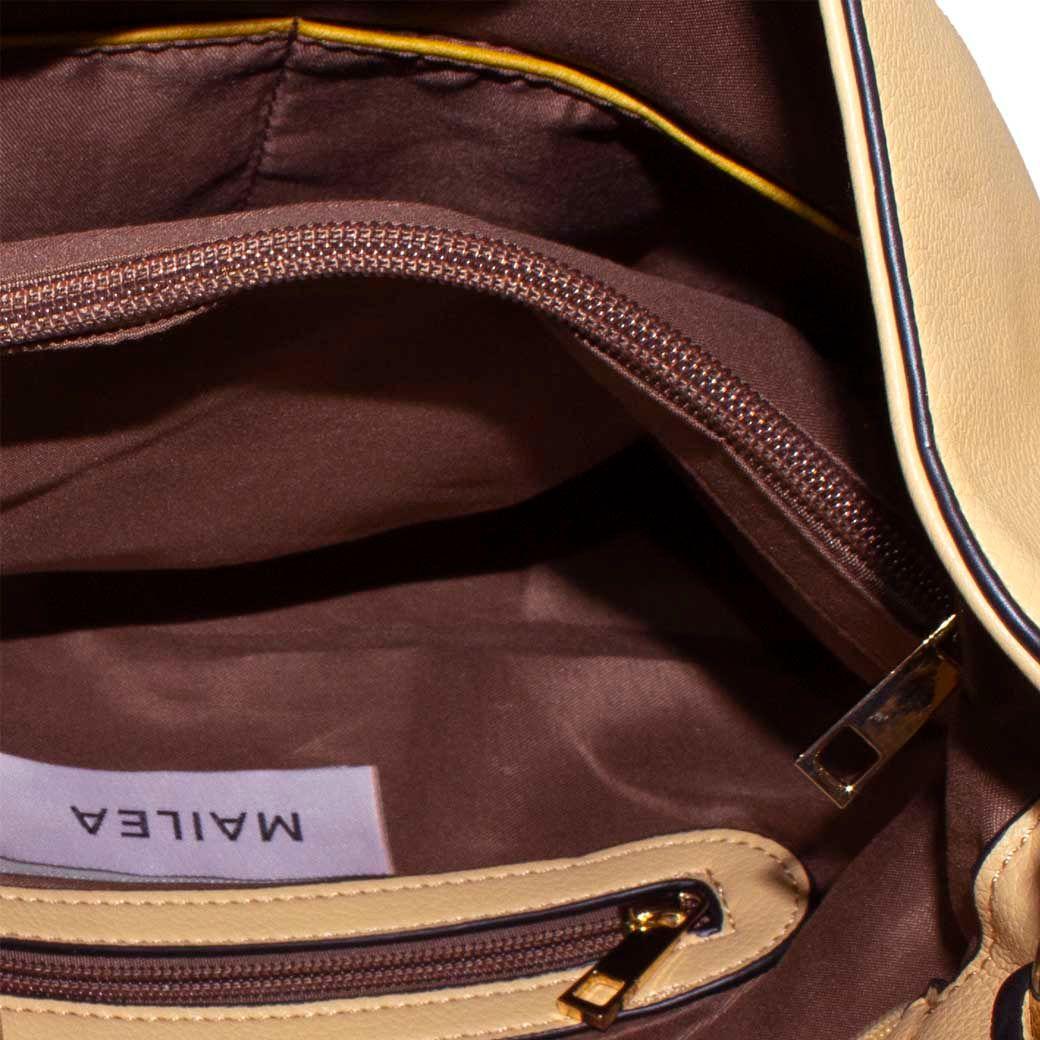 Cartera C/Bolsillo Piton Amarillo-3