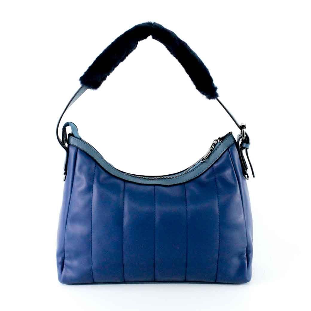 Cartera Ecocuero Cierre 460 Mujer Azul Mailea-2