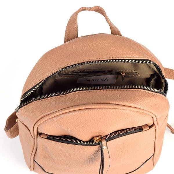 Mochila Cierre Redondo Khaki-2