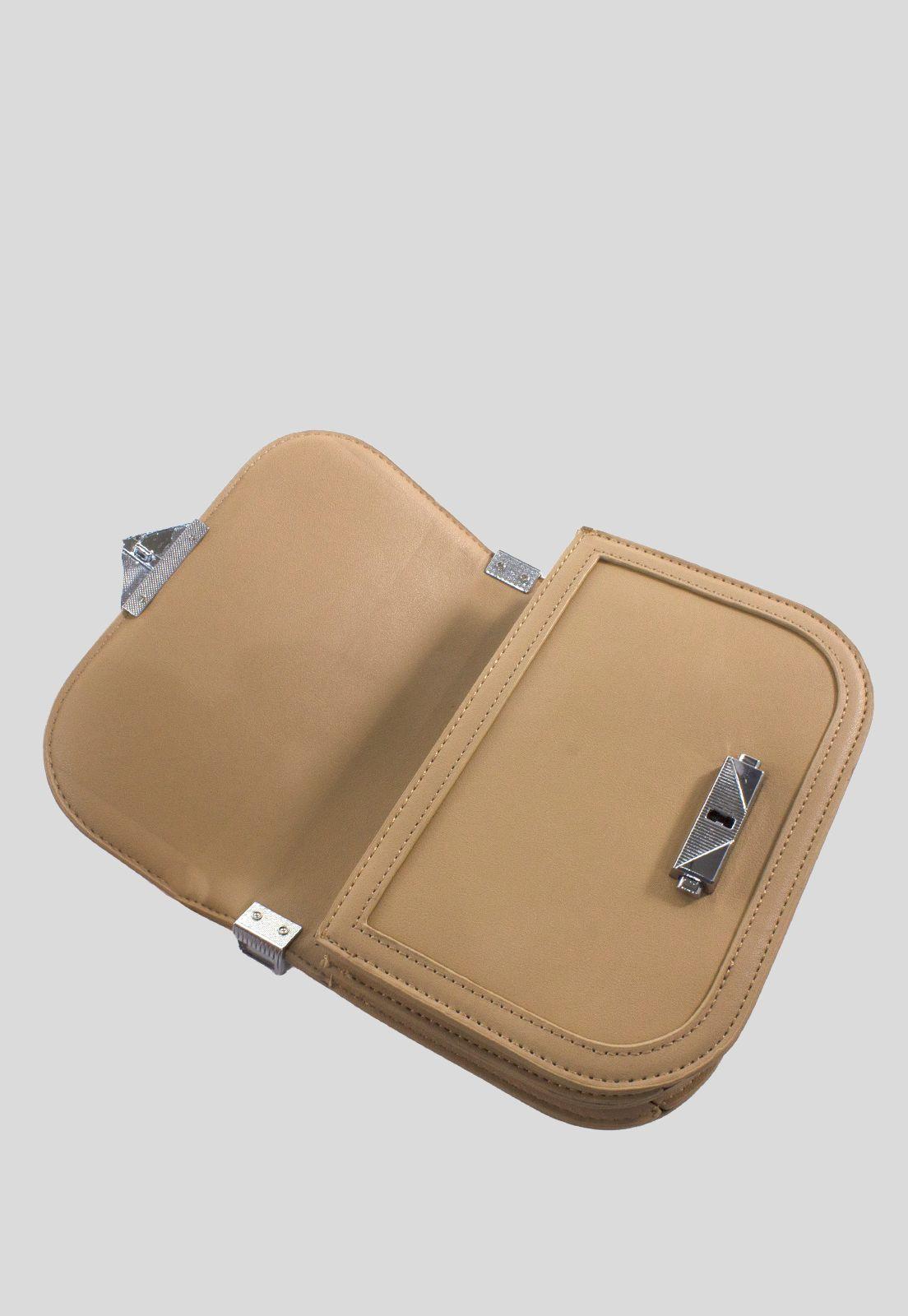 Bandolera Cerrajo Metal Taupe-3