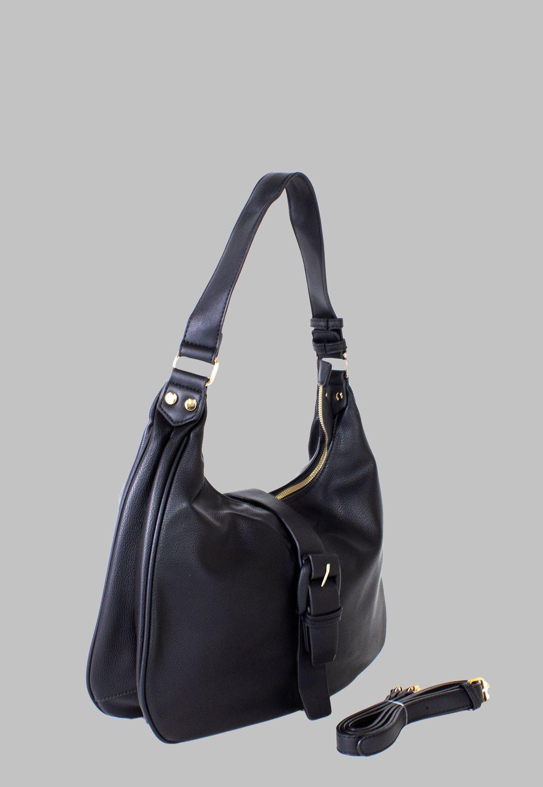 Cartera Hebilla Frontal Negro-1