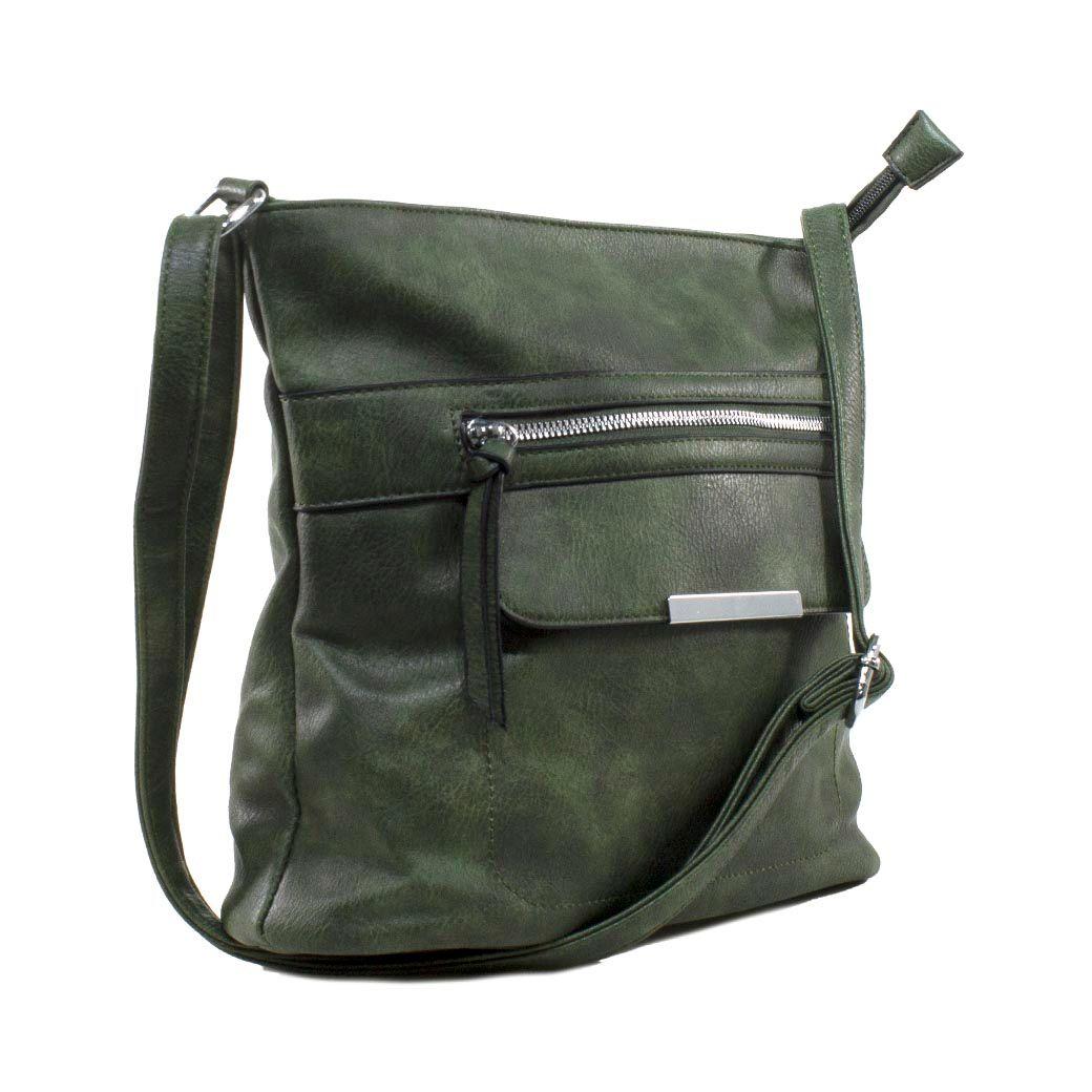 Bandolera Bolsillo Placa Verde-1
