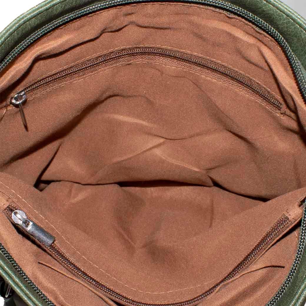 Bandolera Bolsillo Placa Verde-3