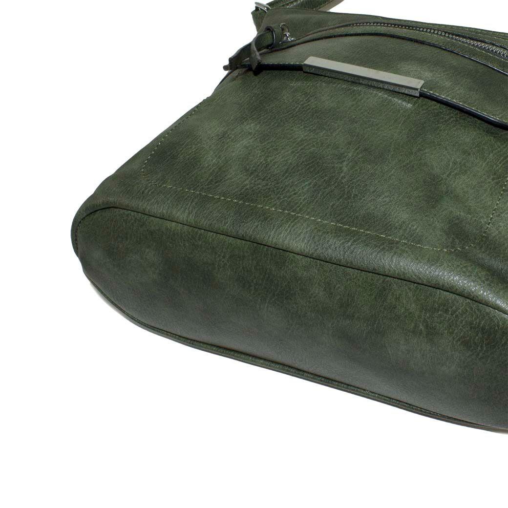 Bandolera Bolsillo Placa Verde-4