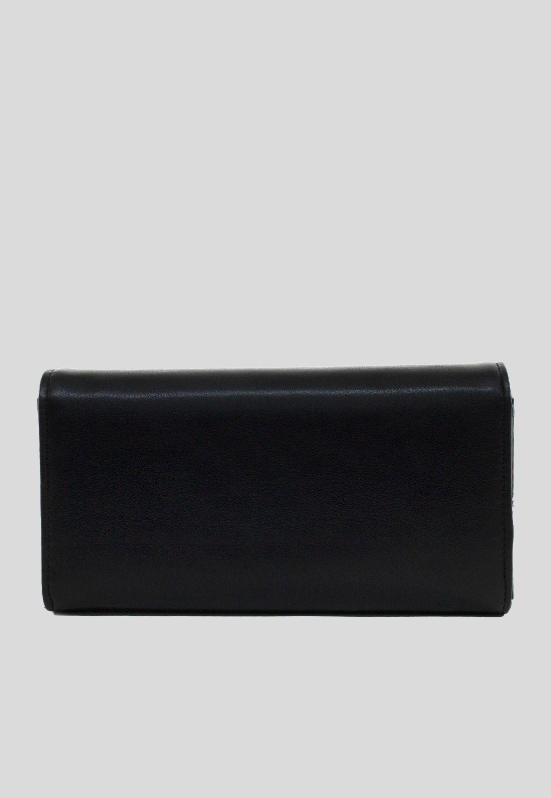 Billetera grande tapa piton Negro-2
