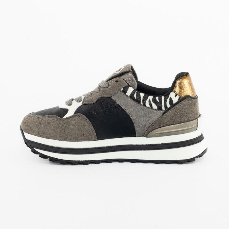 Zapatillas c/ ribete cebra Asfalto-2