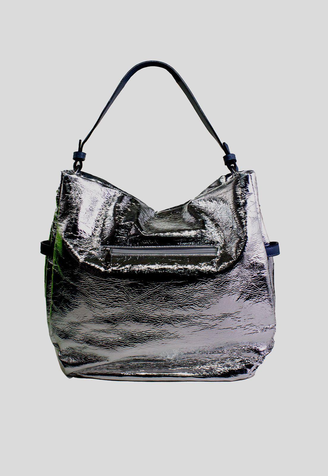 Cartera brillo esquineros Plata-2