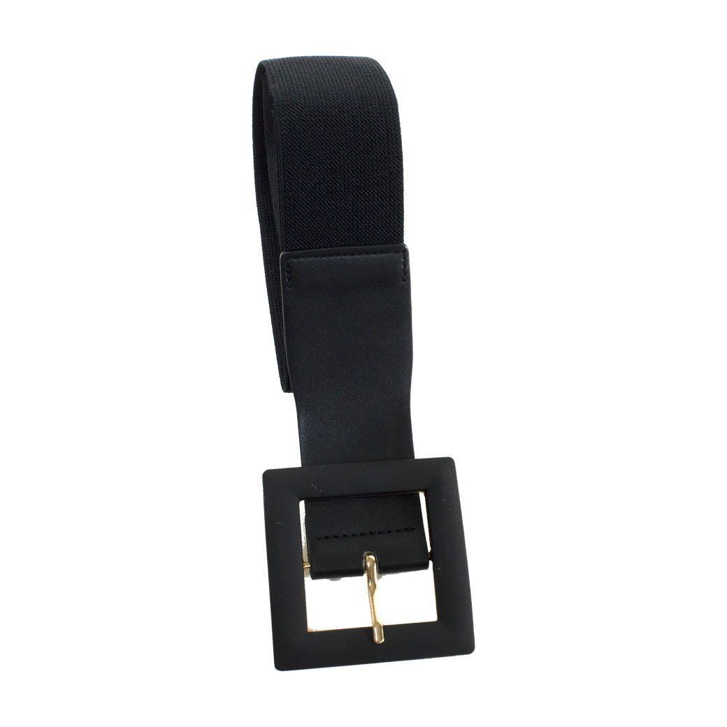 Cinturon elastico med. Heb. Cuadrada Negro-1