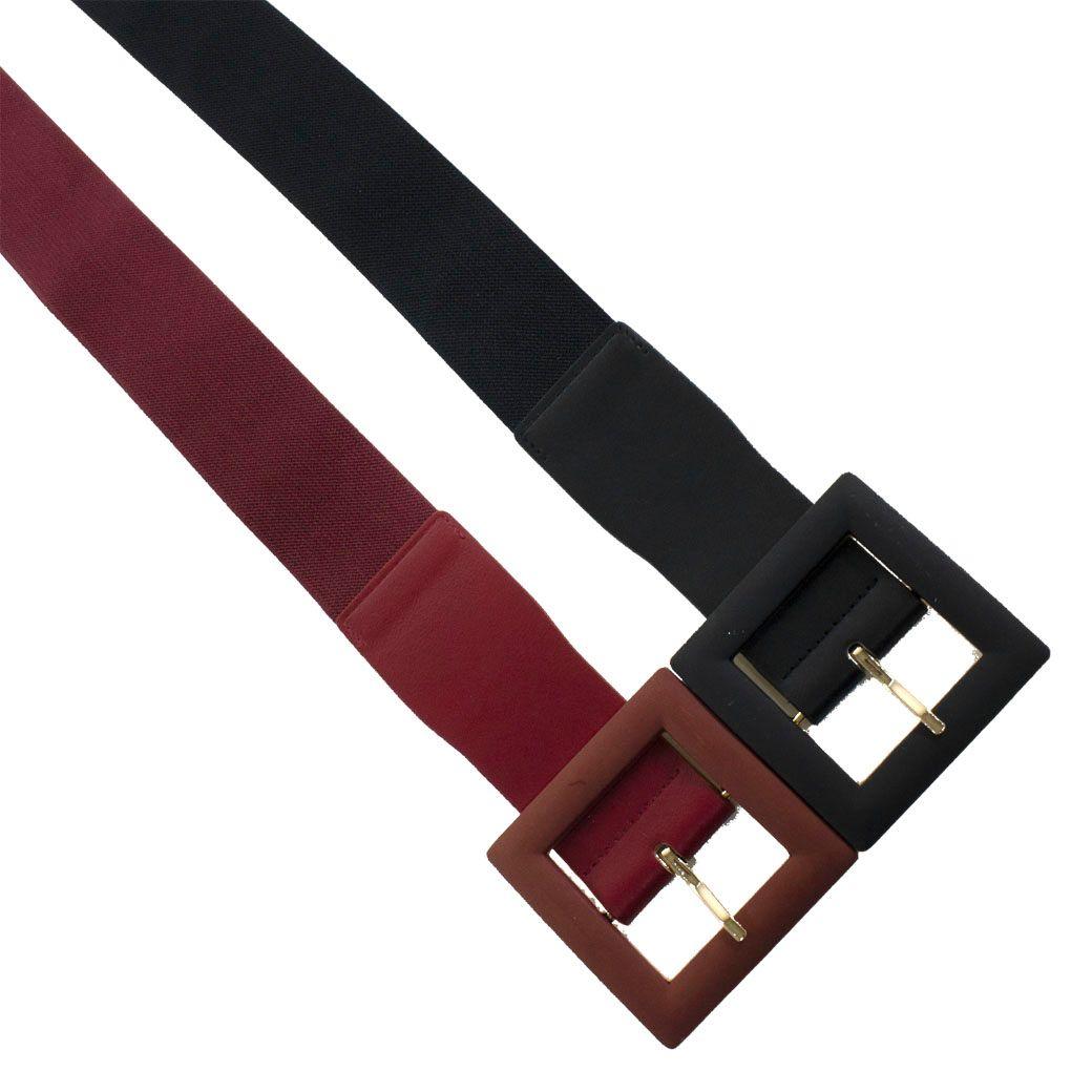 Cinturon elastico med. Heb. Cuadrada Negro-3