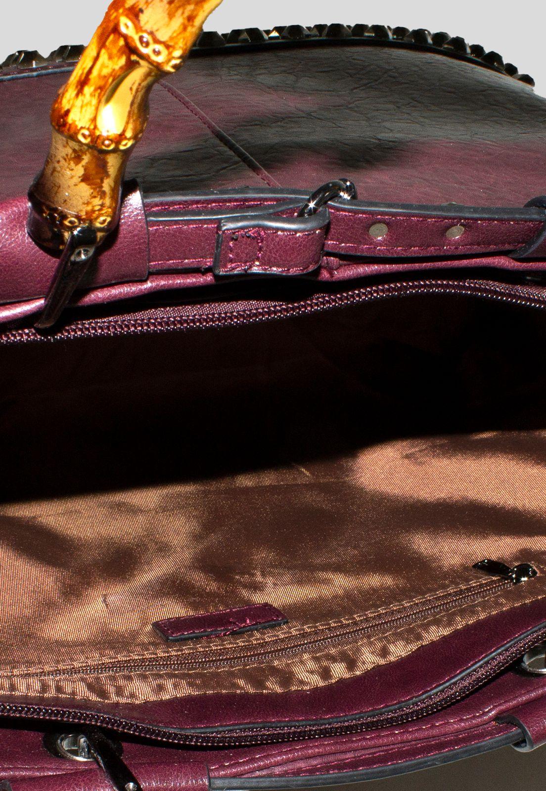 Cartera Base Tachas Man Bambu Burdeo-3
