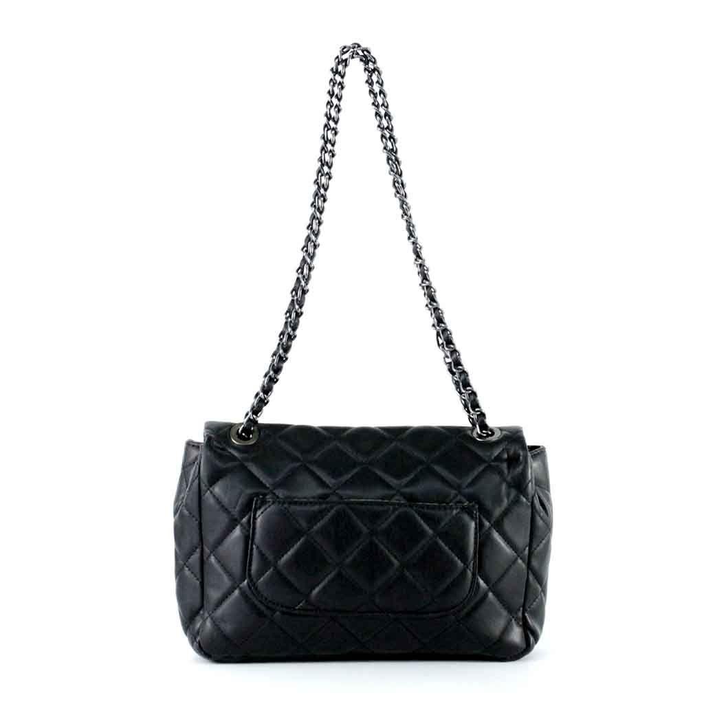 Cartera Ecocuero Acolchada 872 Mujer Negro Mailea-2