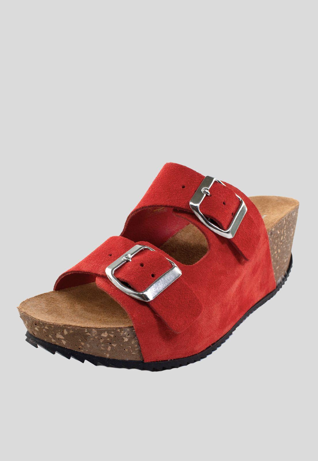 Sandalia Reno 2 Hebillas Rojo-0