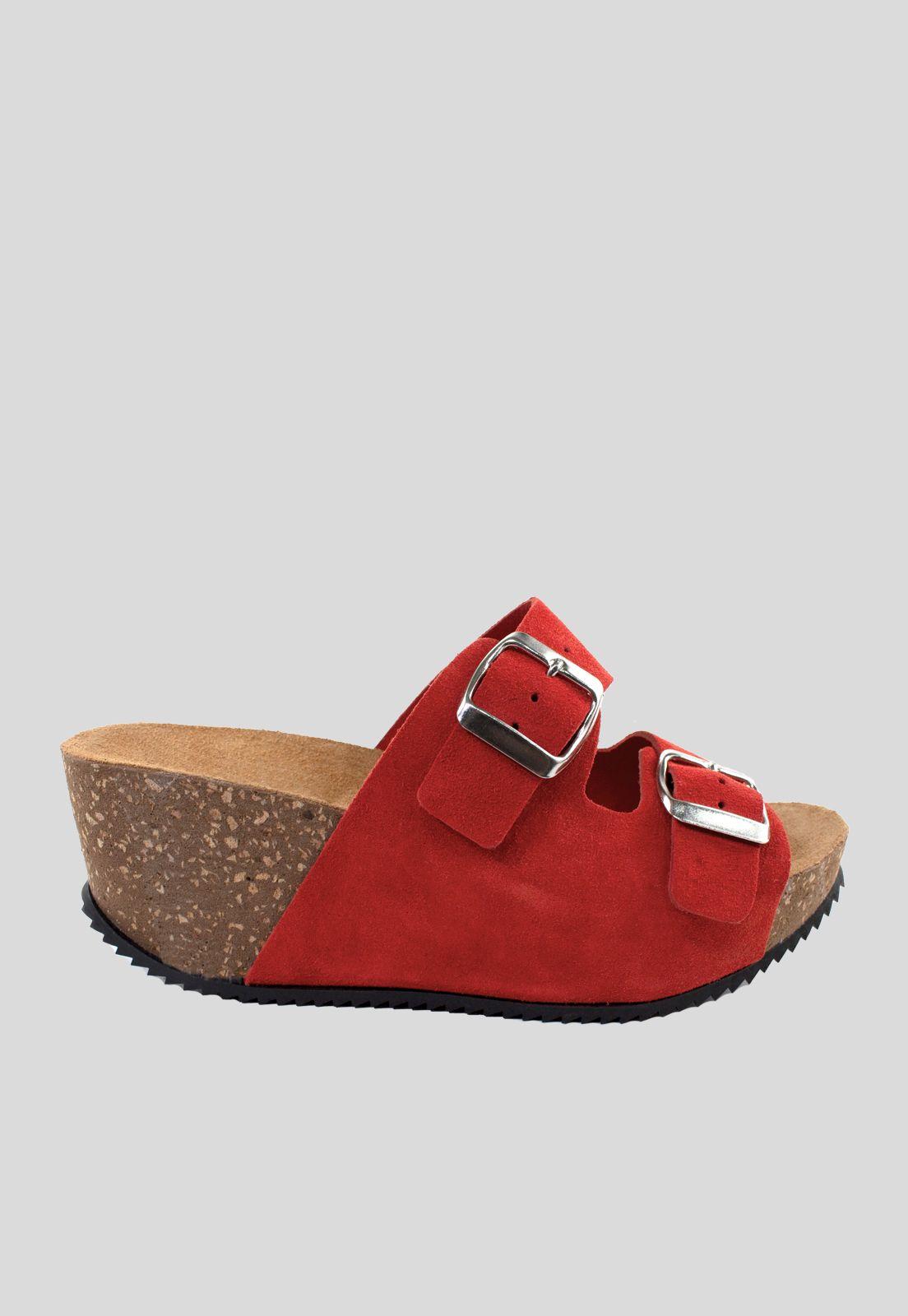 Sandalia Reno 2 Hebillas Rojo-1