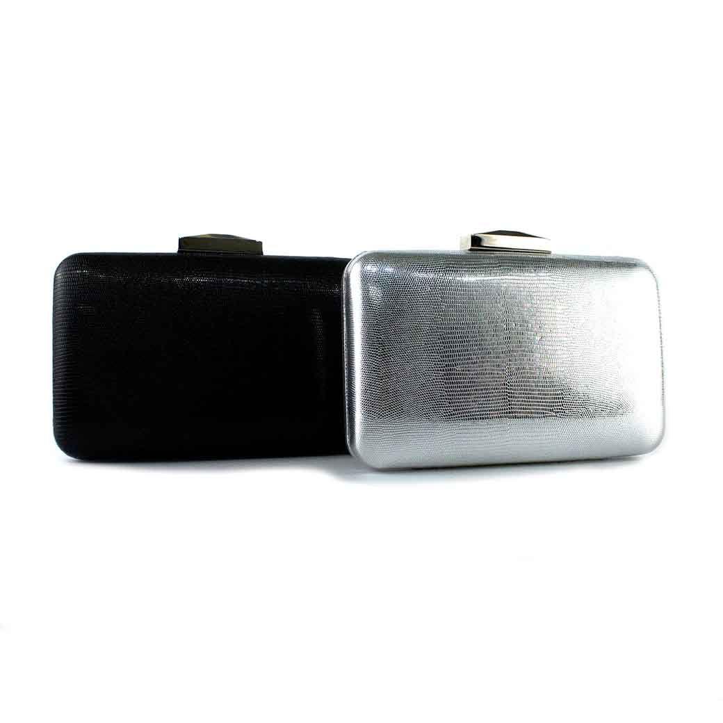 Cartera de Noche Rigida 823 Mujer Negro Mailea-6