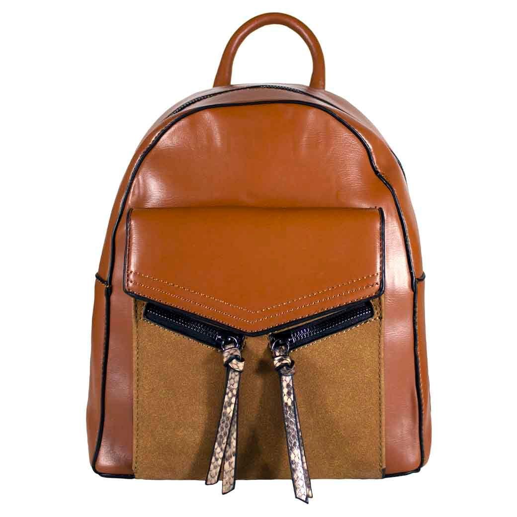 Mochila Rigida 2 Cierres Tostado-0