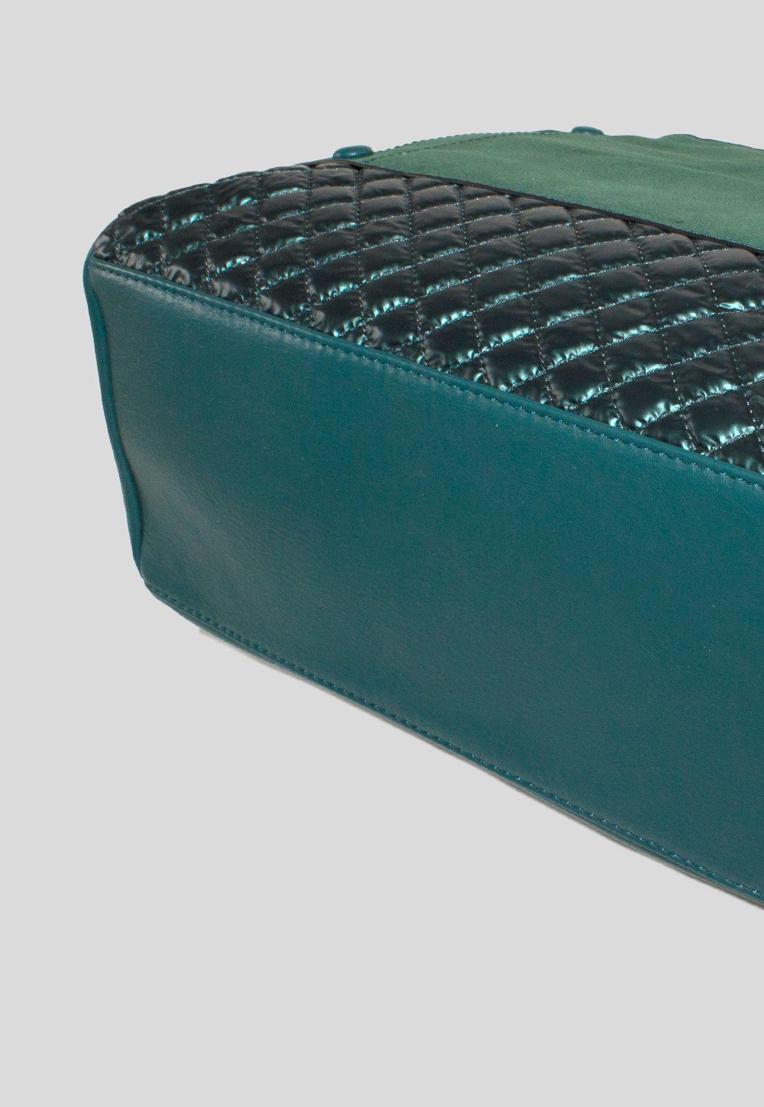 Cartera Franjas Acolchadas Verde-4