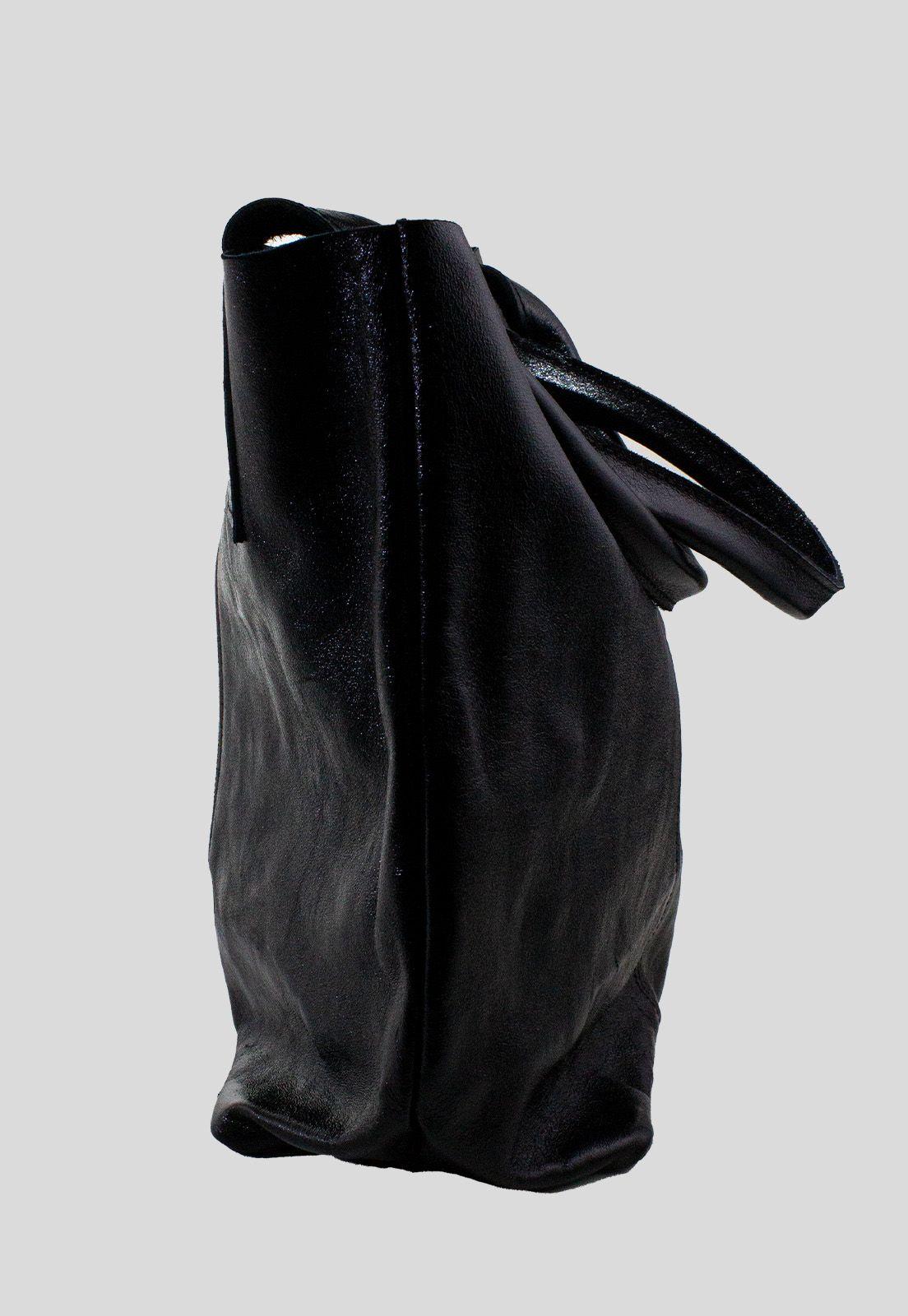 Cartera cuero saca brillo Negro-2