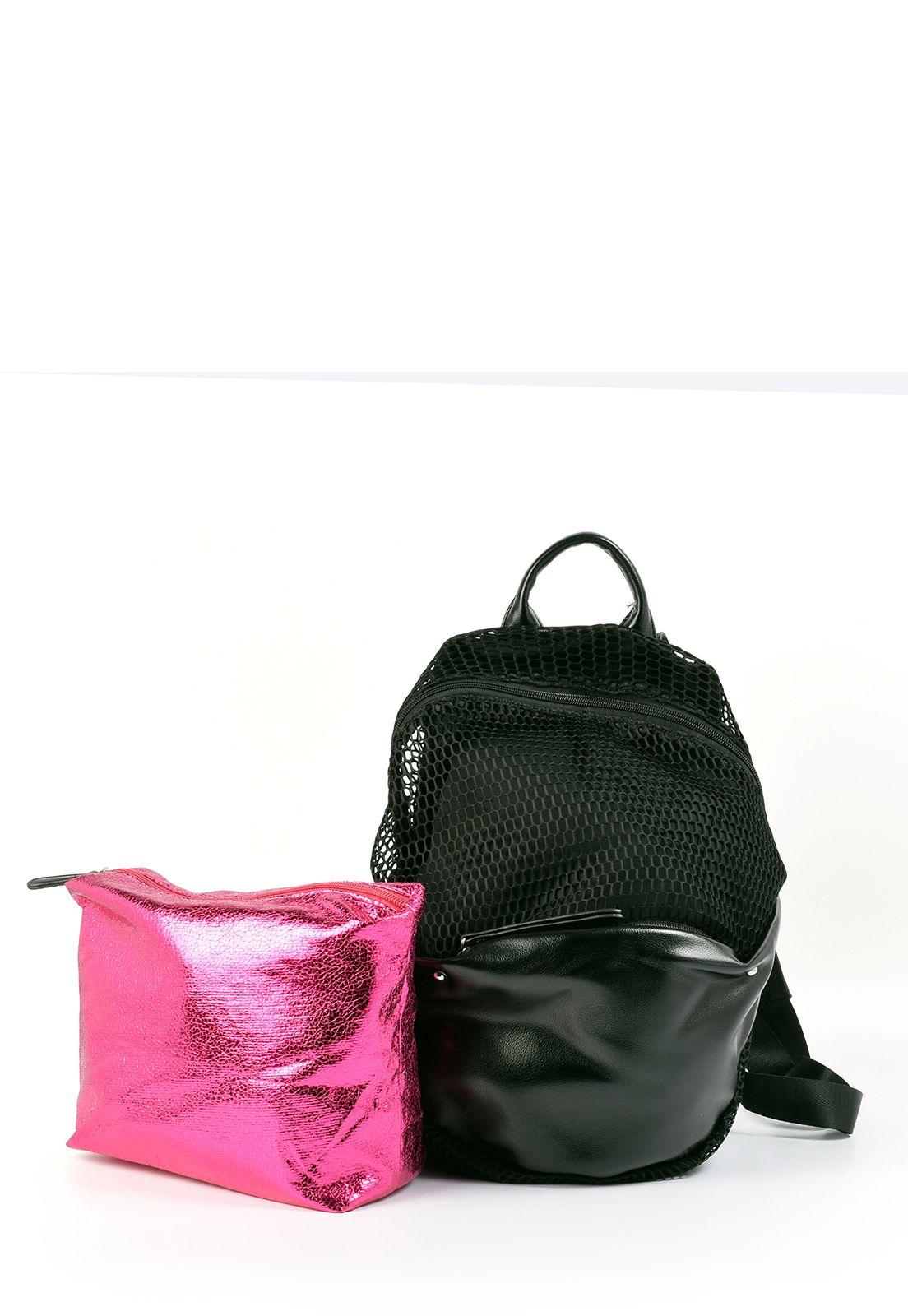 Mochila Malla Negro-2