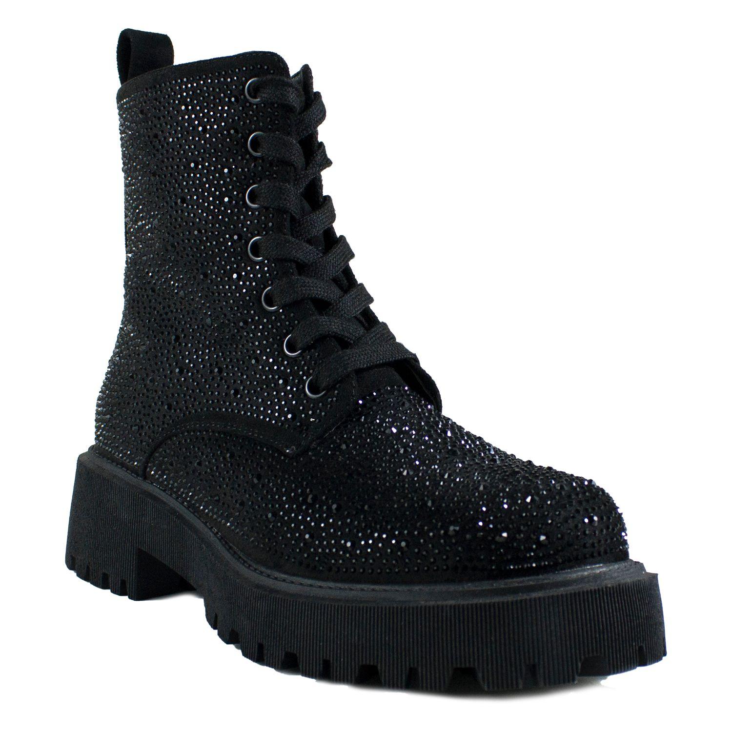 Botin Full Strass Negro-1