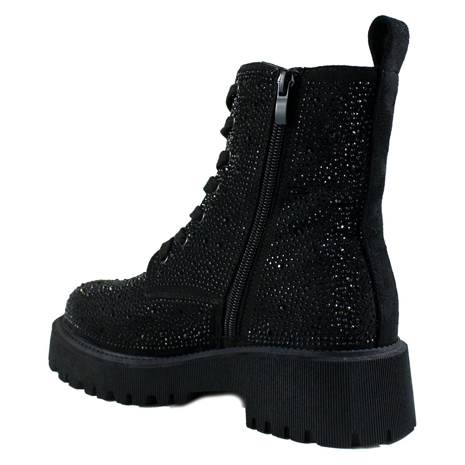 Botin Full Strass Negro-2