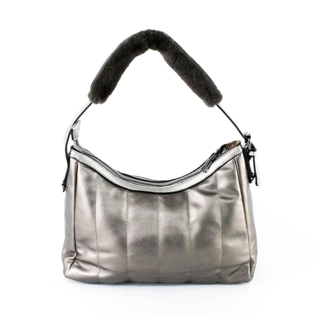 Cartera Ecocuero Cierre 460 Mujer Bronce Mailea-2