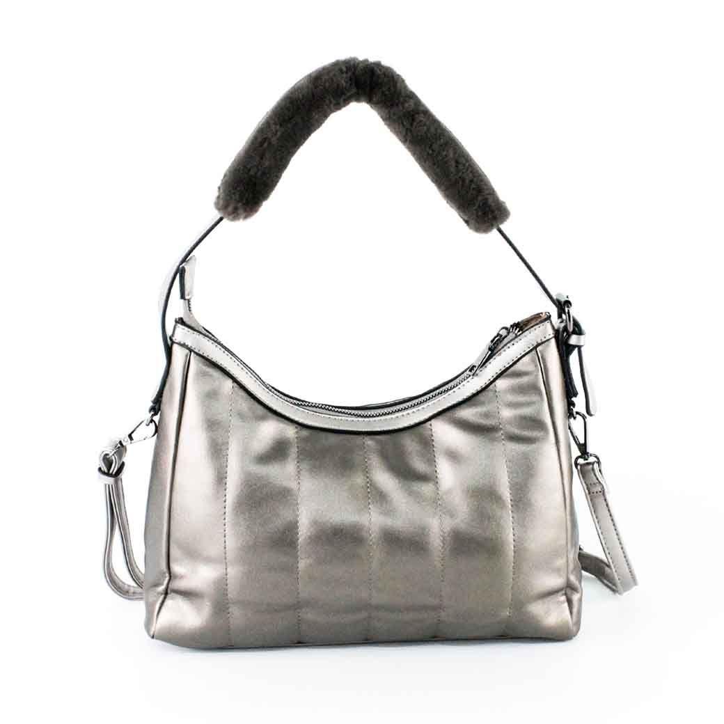 Cartera Ecocuero Cierre 460 Mujer Bronce Mailea-3