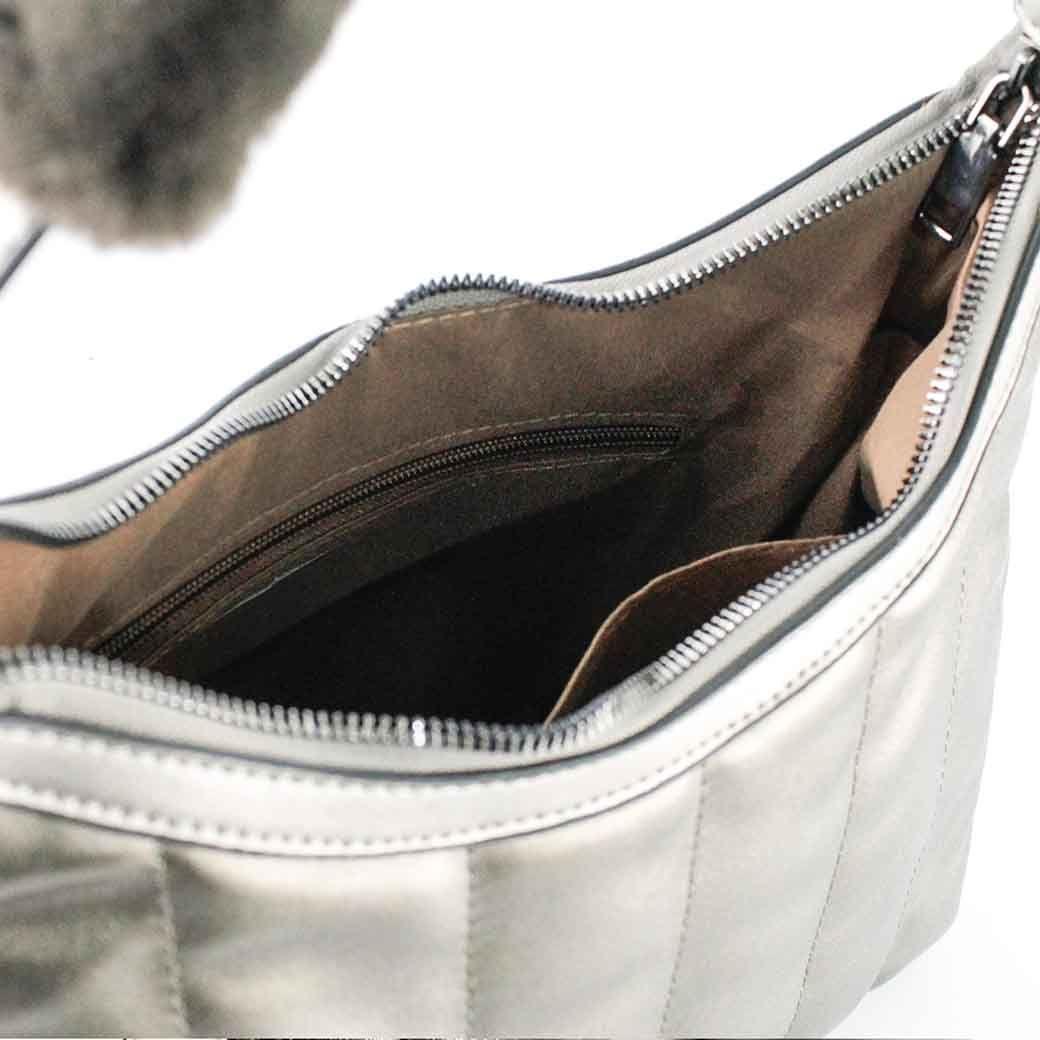 Cartera Ecocuero Cierre 460 Mujer Bronce Mailea-5