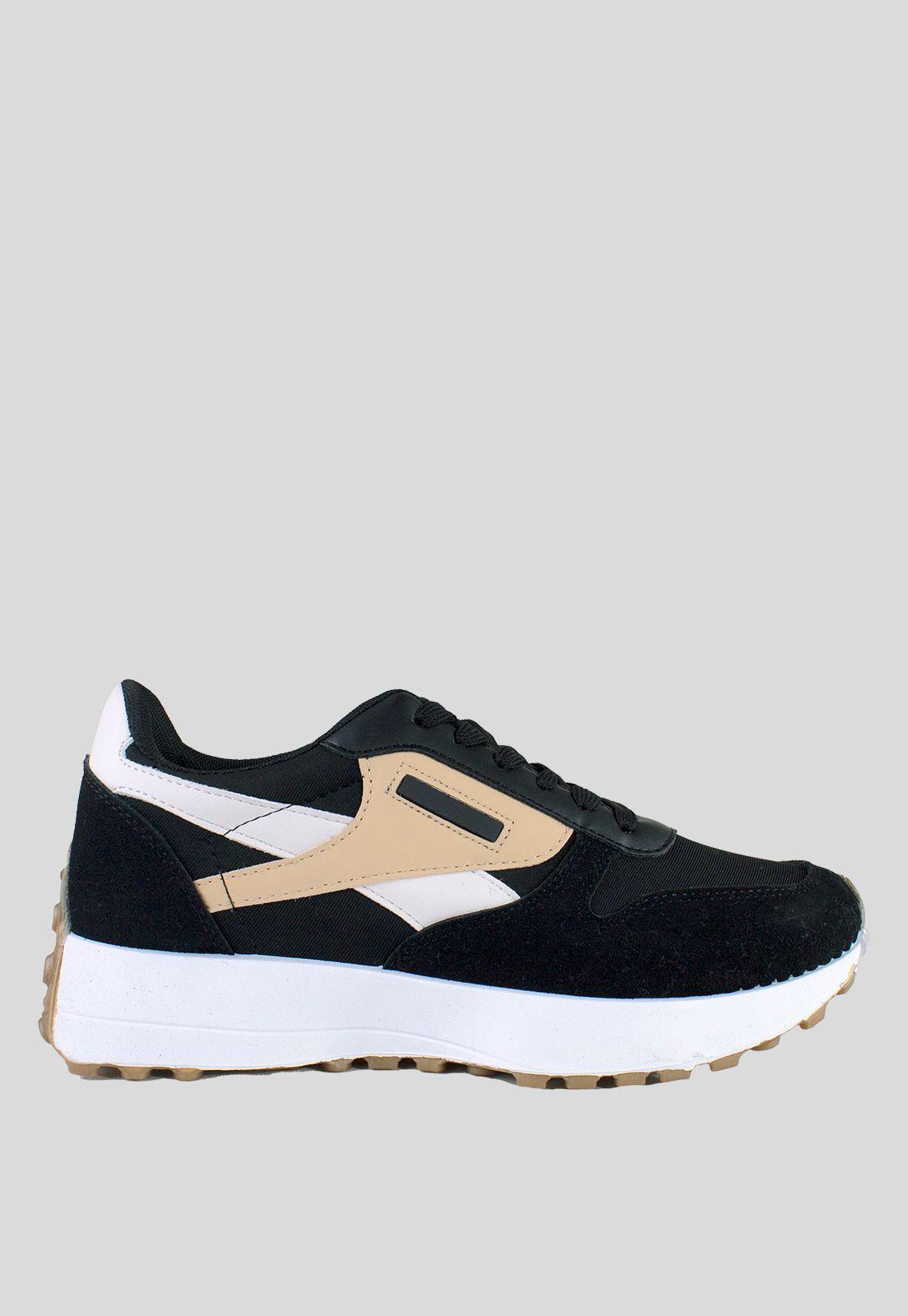 Zapatilla Tricolor Negro-1