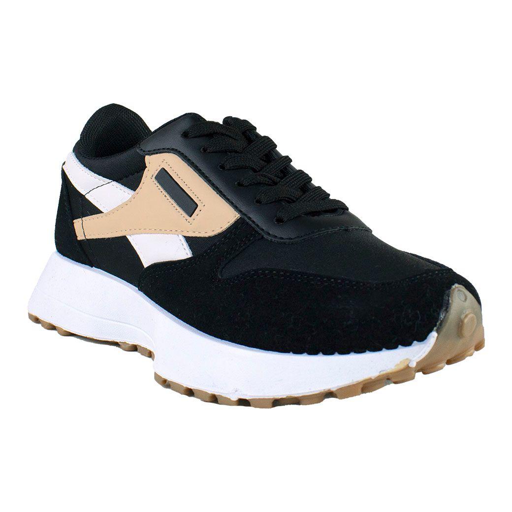 Zapatilla Tricolor Negro-0