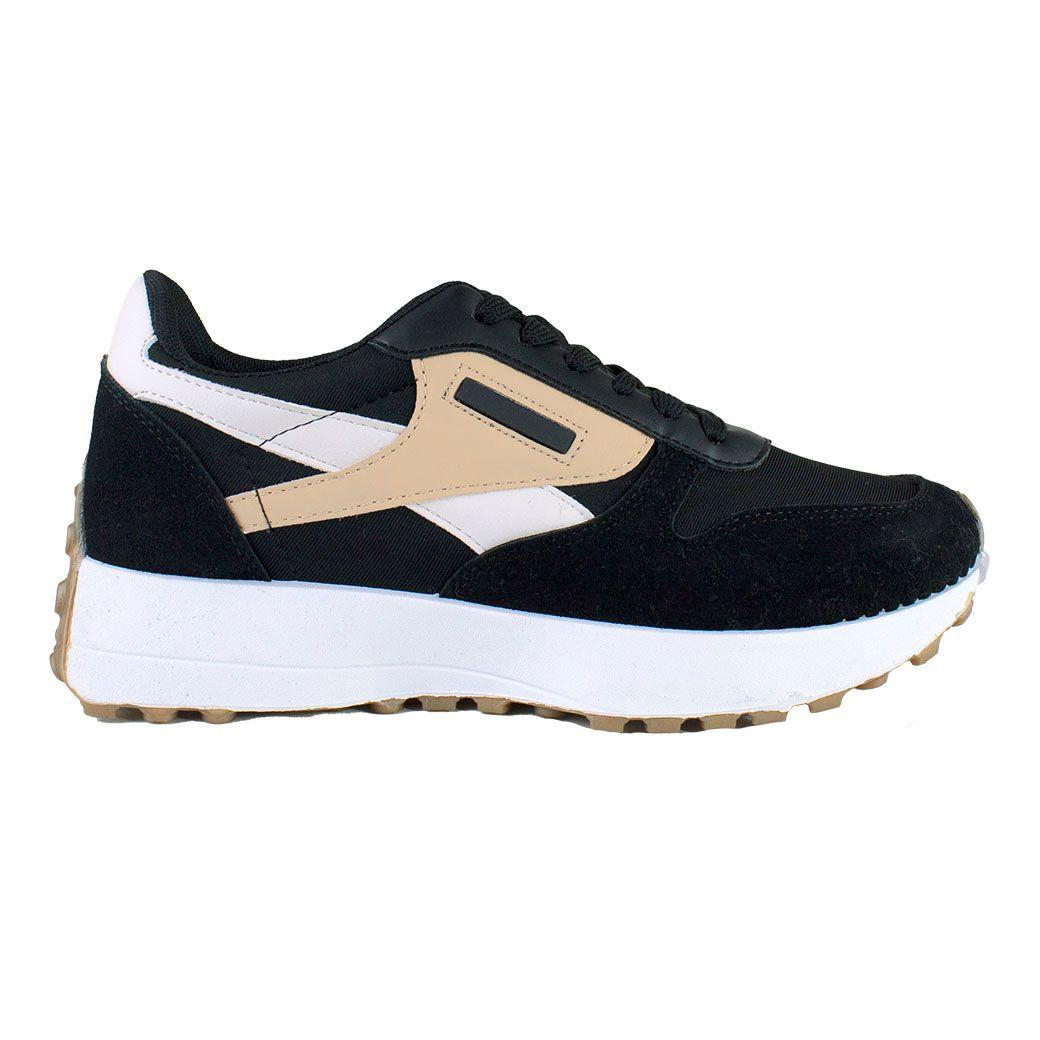 Zapatilla Tricolor Negro-1